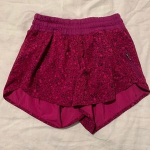 Pink lululemon tracker shorts 4” inseam